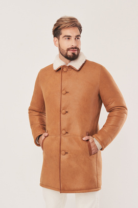 Herren Lammfellmantel
